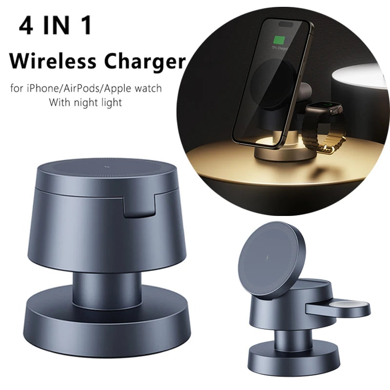 Zeno MagDock™ – Station de charge 4-en-1 magnétique iPhone / Apple Watch / AirPods