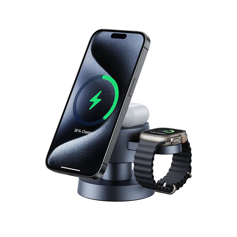 Zeno MagDock™ – Station de charge 4-en-1 magnétique iPhone / Apple Watch / AirPods